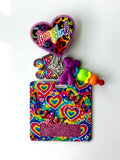 90s Rainbow Heart Interchangeable Badge Reel Buddy