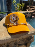 LV inspired Sunflower Cap