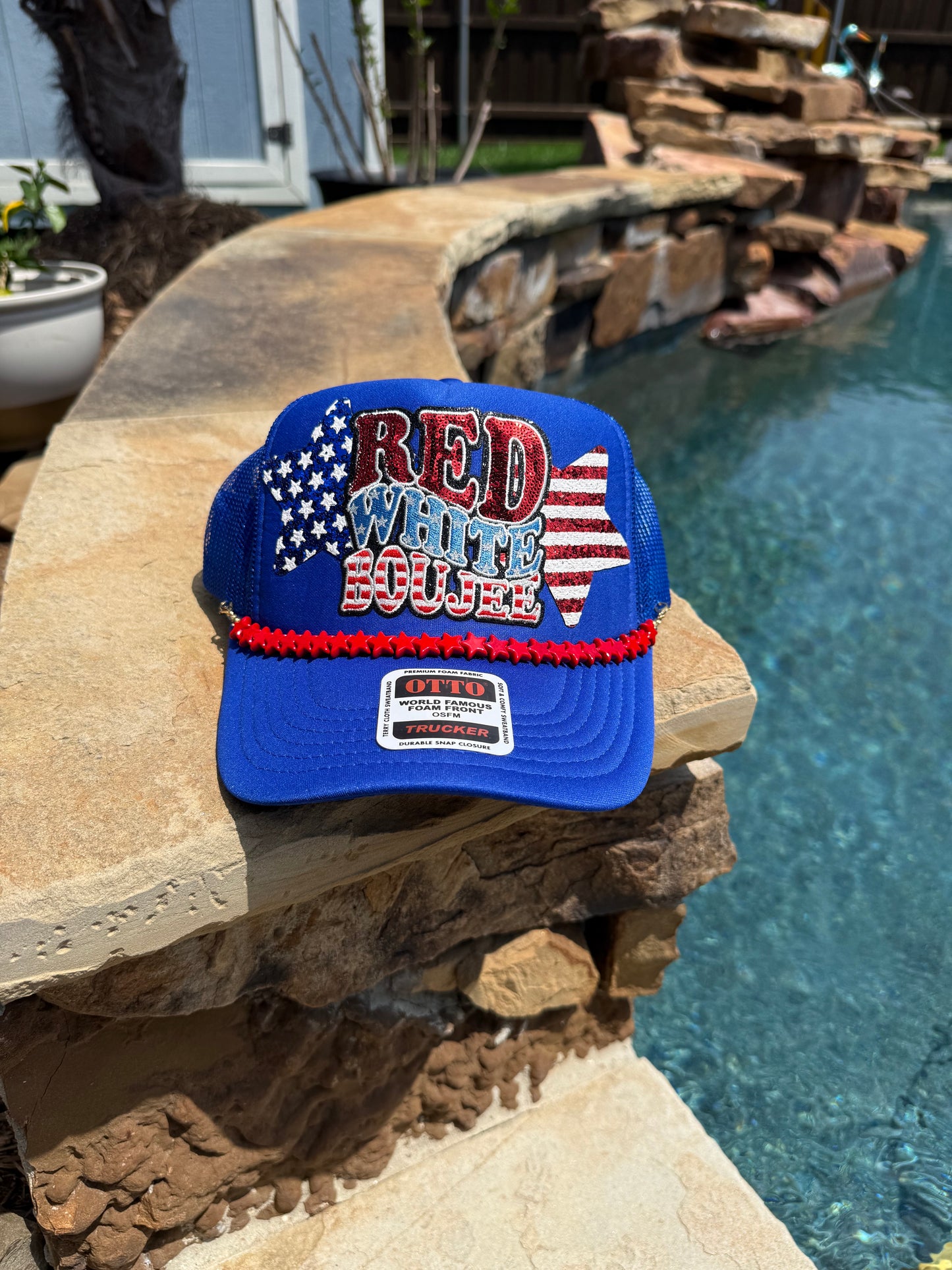 Red White Boujee Cap