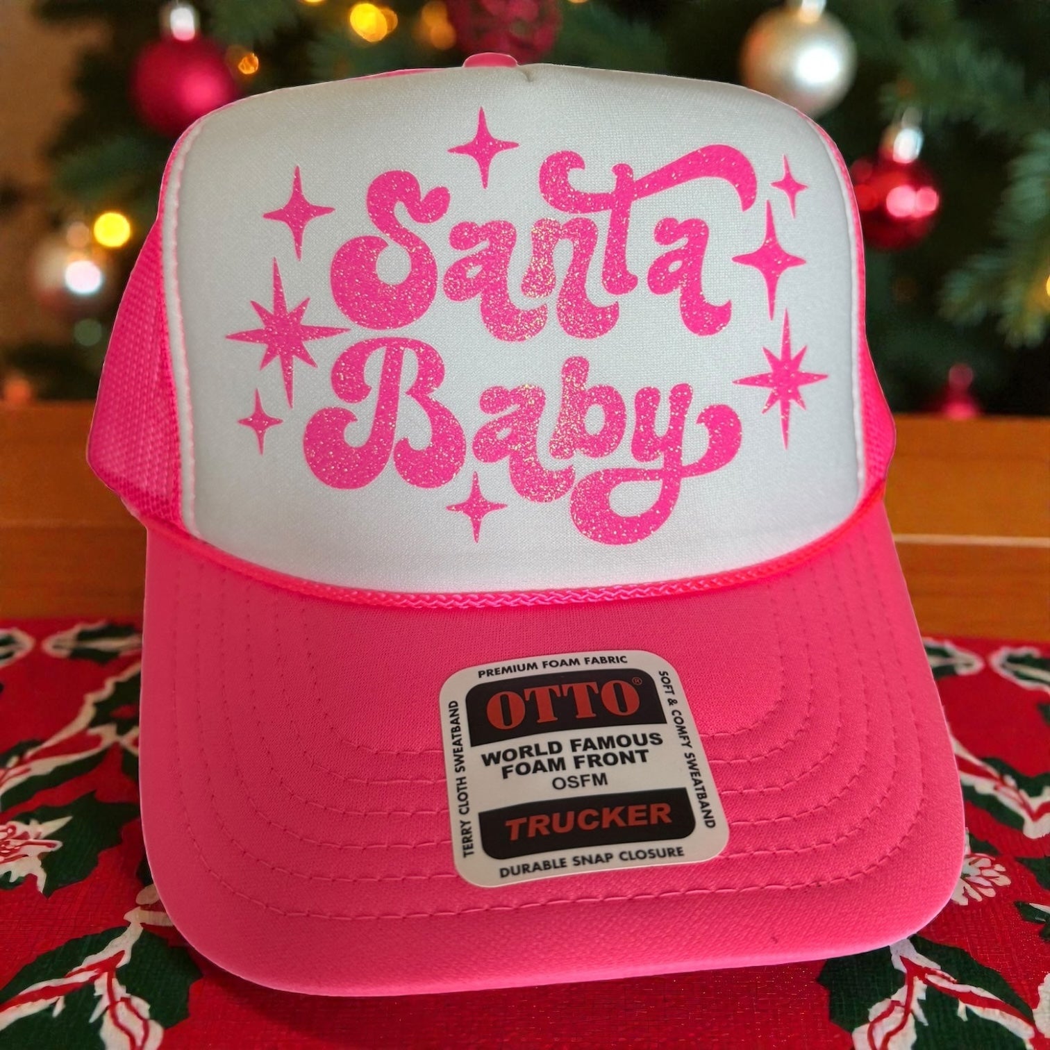 Hot Pink Santa Baby Cap
