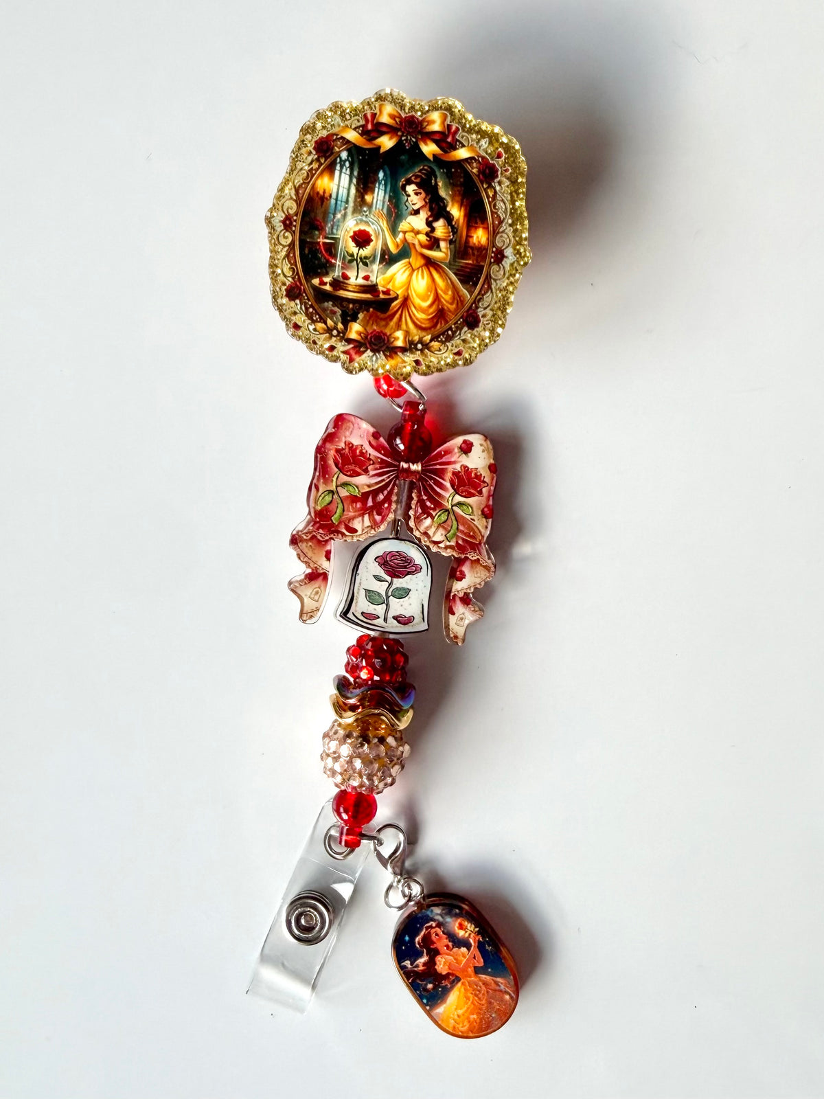 Belle Beaded Interchangeable Badge Reel