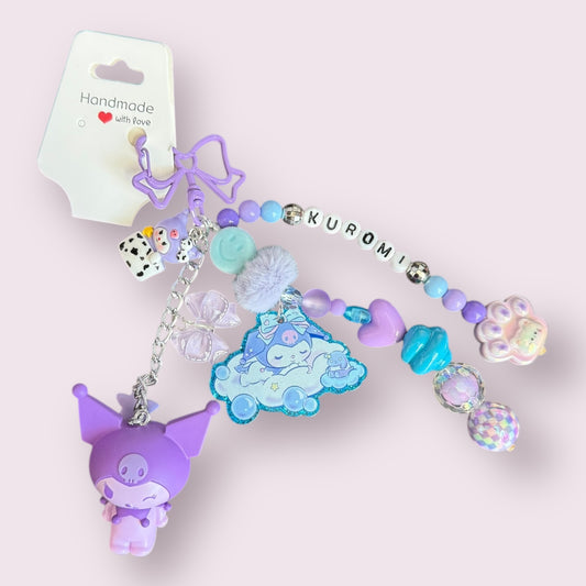 Kuromi Inspired Bag Charm