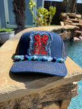 LV inspired on Denim Cap