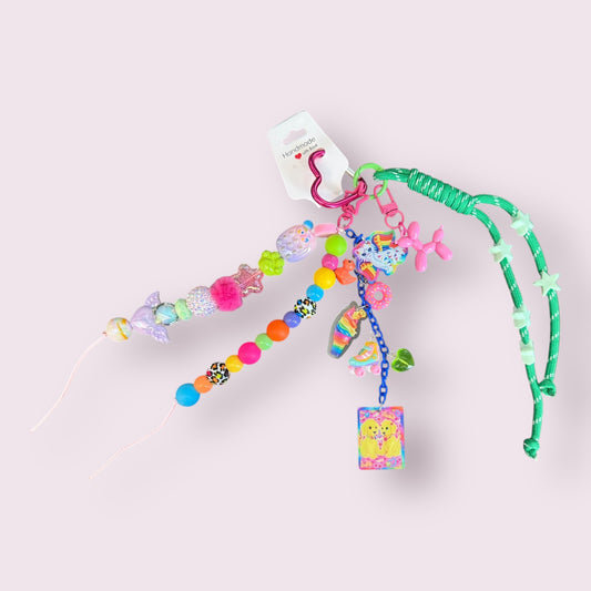 Lisa Frank Inspired Bag Charm