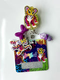 90s Rainbow Tiger Interchangeable Badge Reel Buddy