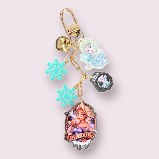 Elsa Inspired Bag Charm