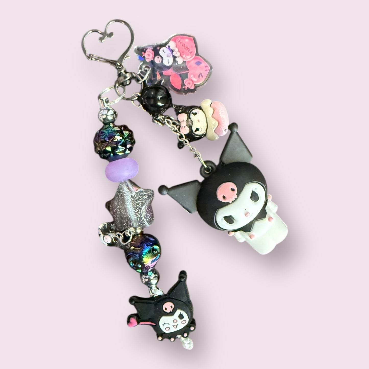 Kuromi Inspired Bag Charm (Black)
