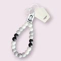 Wednesday Inspired Teardrop Wristlet Keychain