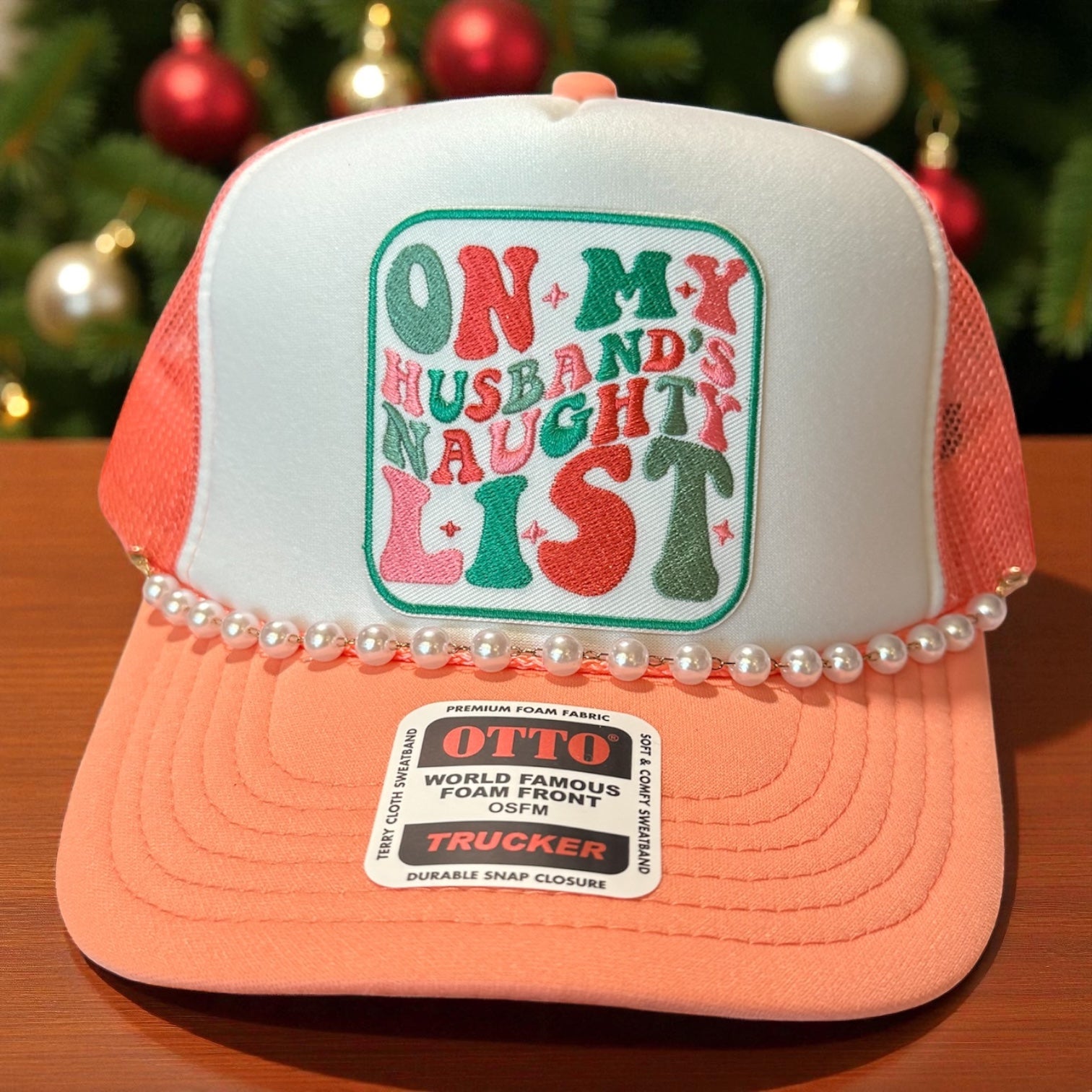 On My Husband's Naughty List Cap