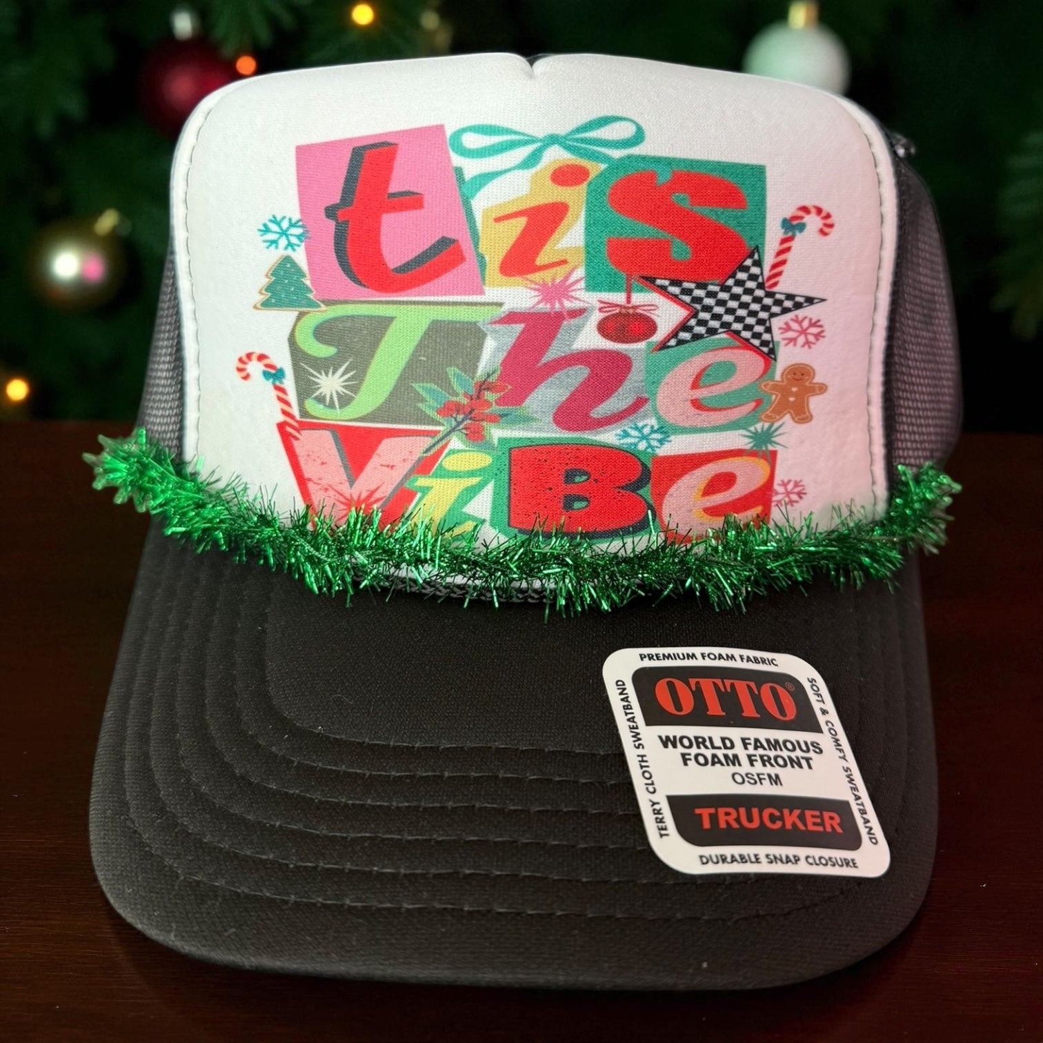 "Tis the Vibe" Christmas Cap