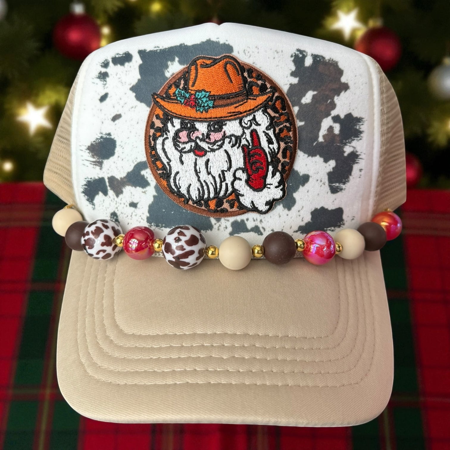 Cowboy Santa Christmas Cap