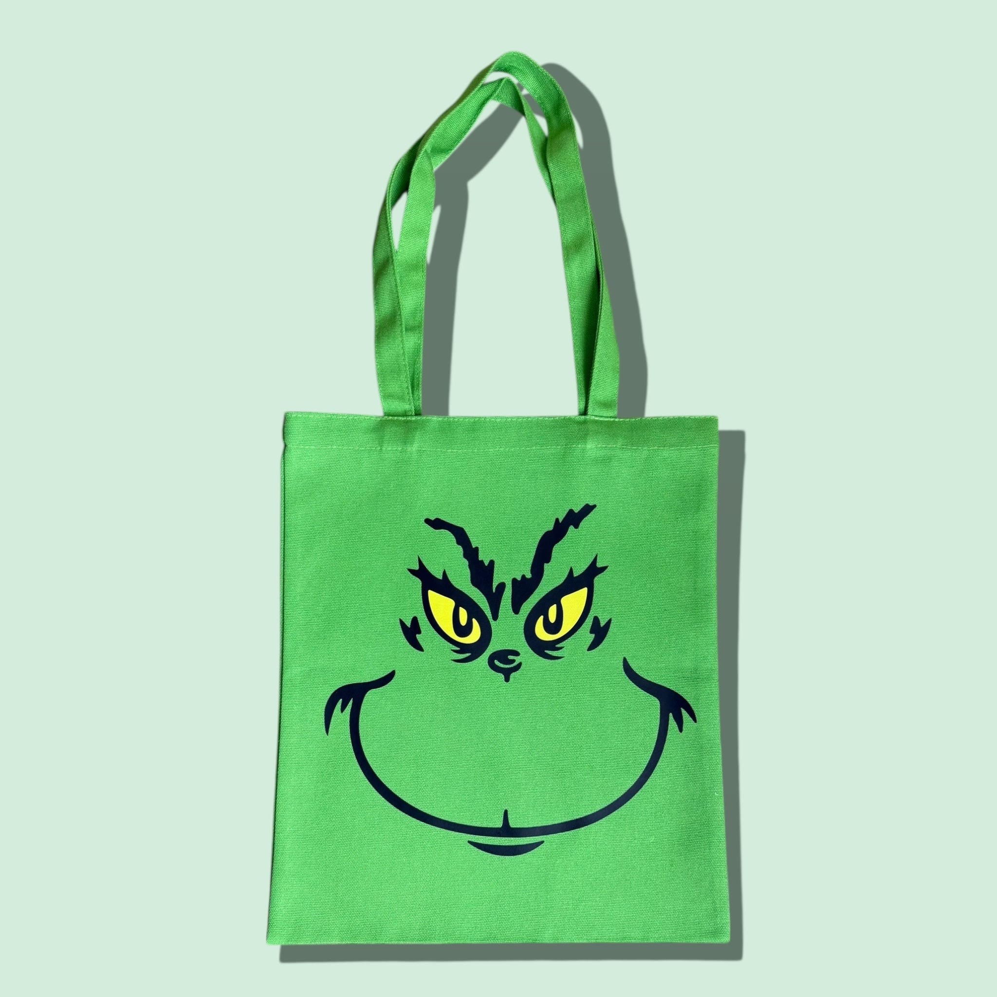 Grinch Face Tote Bag