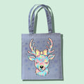 Pastel Reindeer Tote