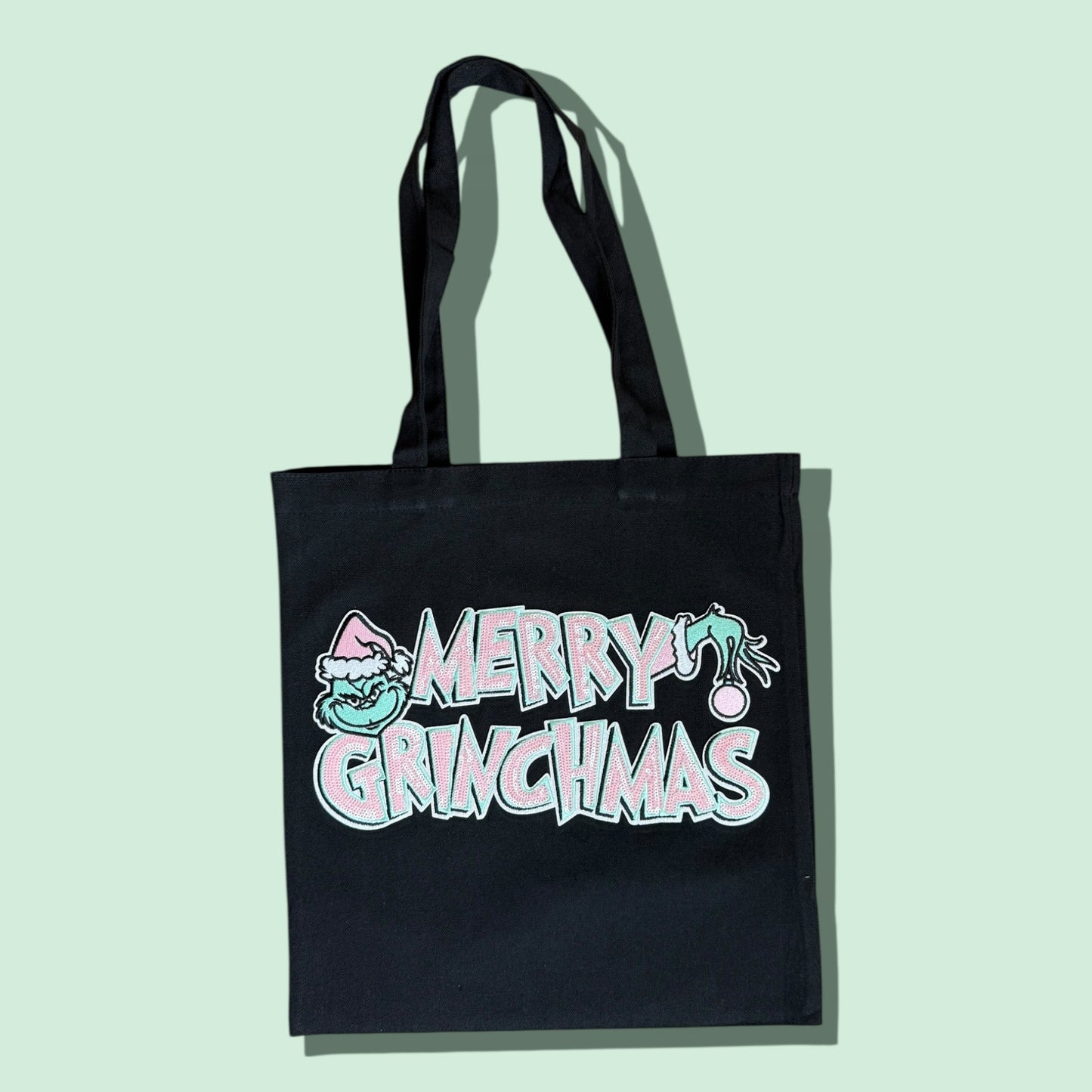 Merry Grinchmas Patch Tote
