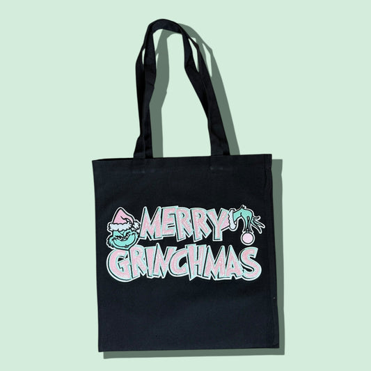 Merry Grinchmas Patch Tote