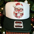 Plaid Santa Christmas Cap