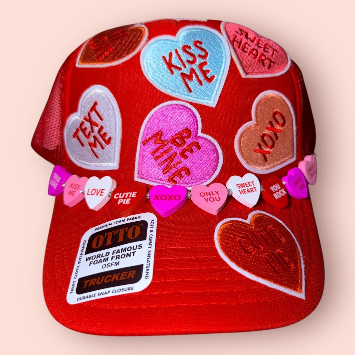 Conversation Hearts Valentine Cap