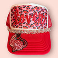 Pink & Red Lover Leopard Cap