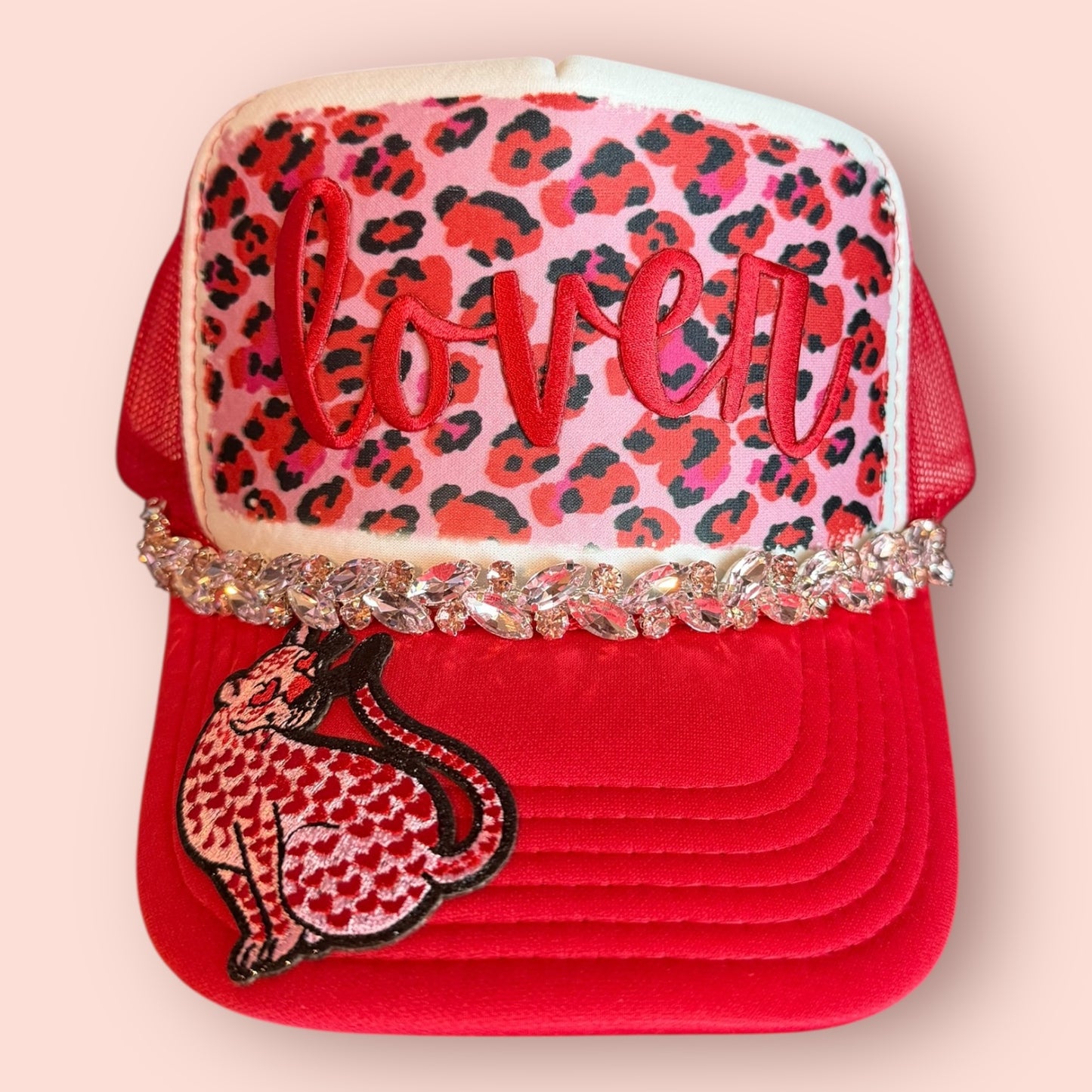 Pink & Red Lover Leopard Cap