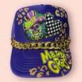 Mardi Gras Cap (solid purple)