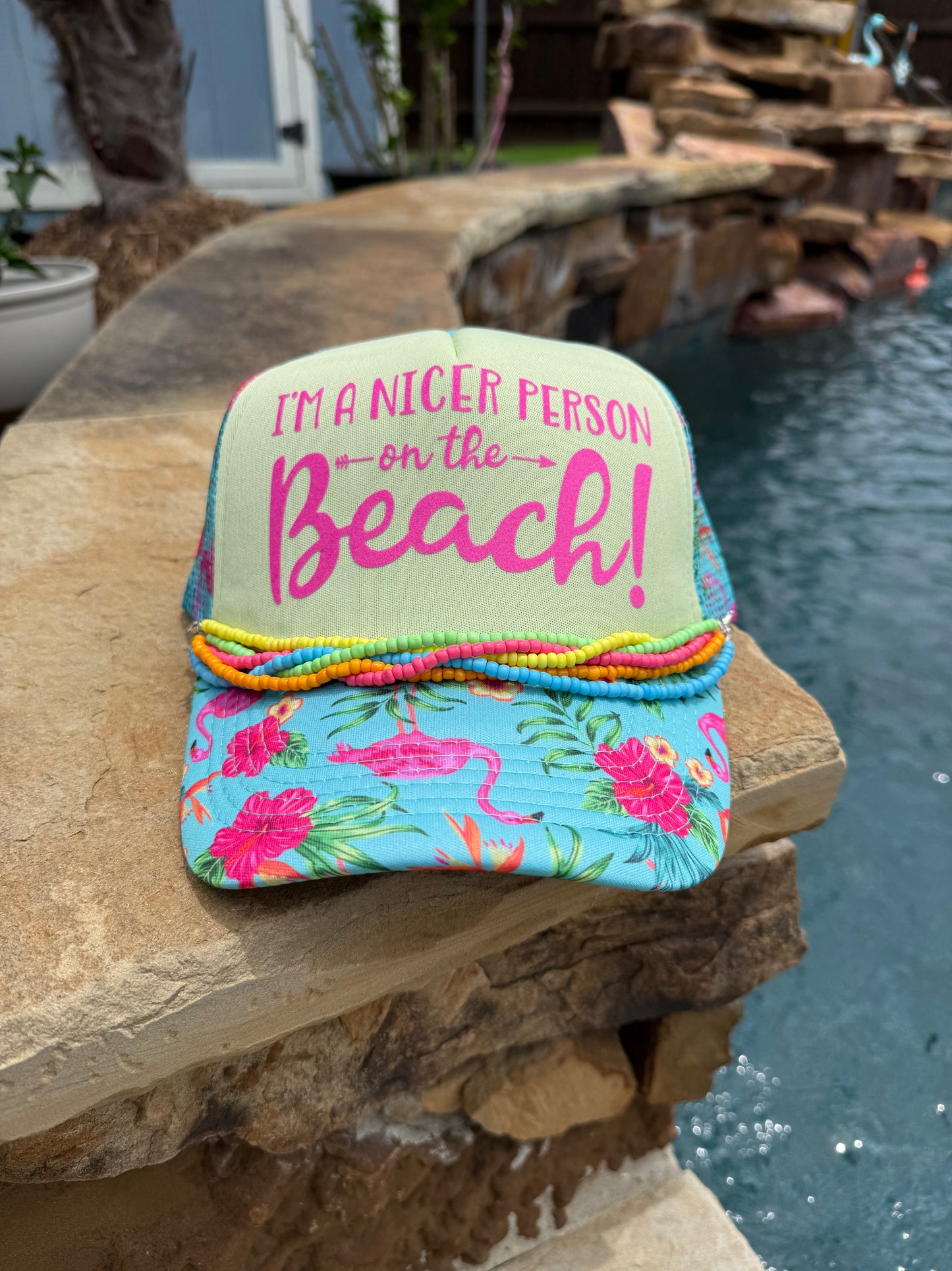 I'm a Nicer Person on the Beach Cap