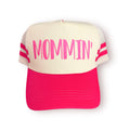 Mommin' Retro Stripe Mesh Trucker Caps