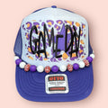 Purple, Gold & White Game Day Cap