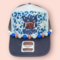 Navy, Gray & White Touch Down Cap