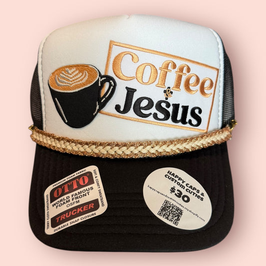 Black & White Coffee & Jesus Cap