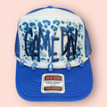 Royal, Gray & White Game Day Cap