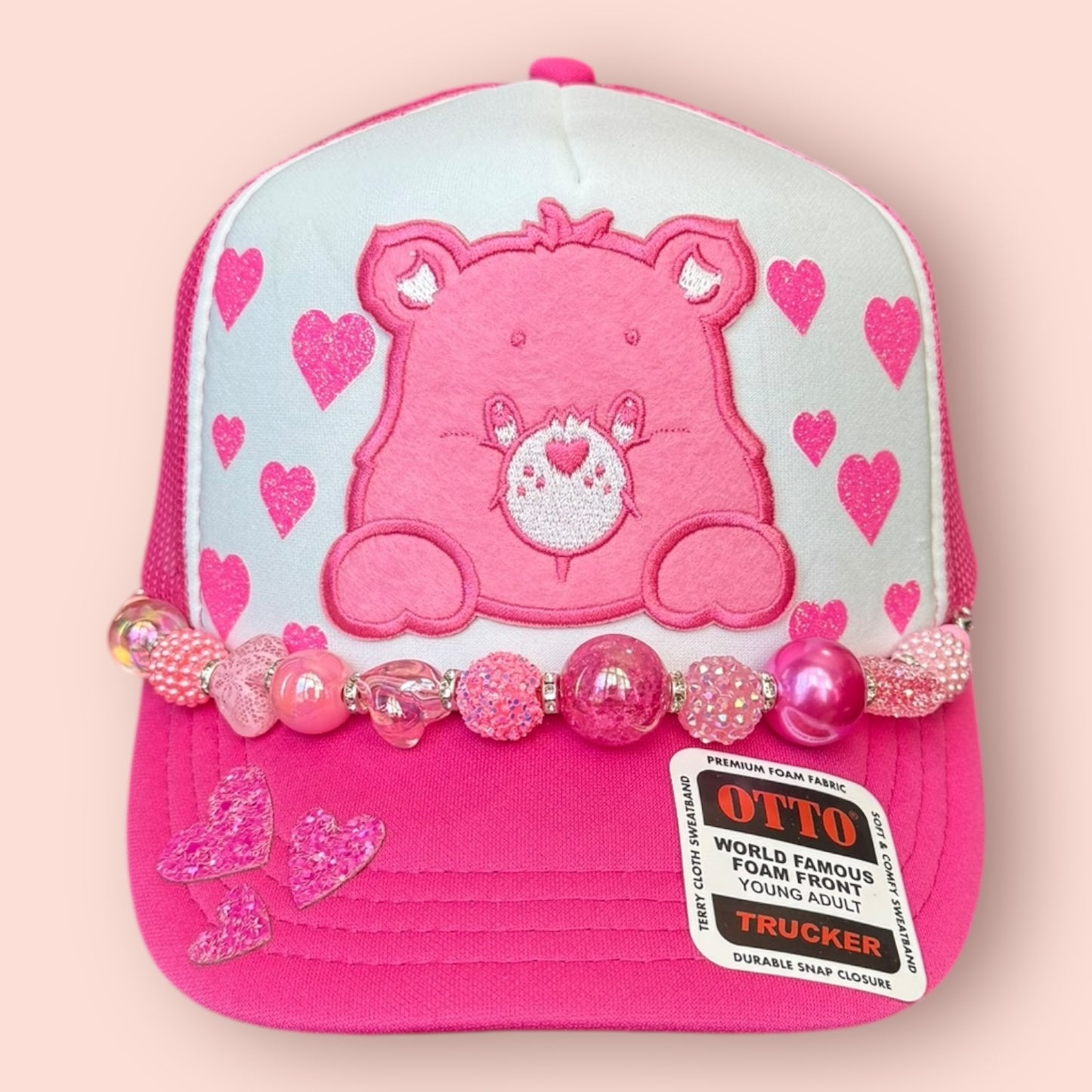 Pink Care Bear Cap
