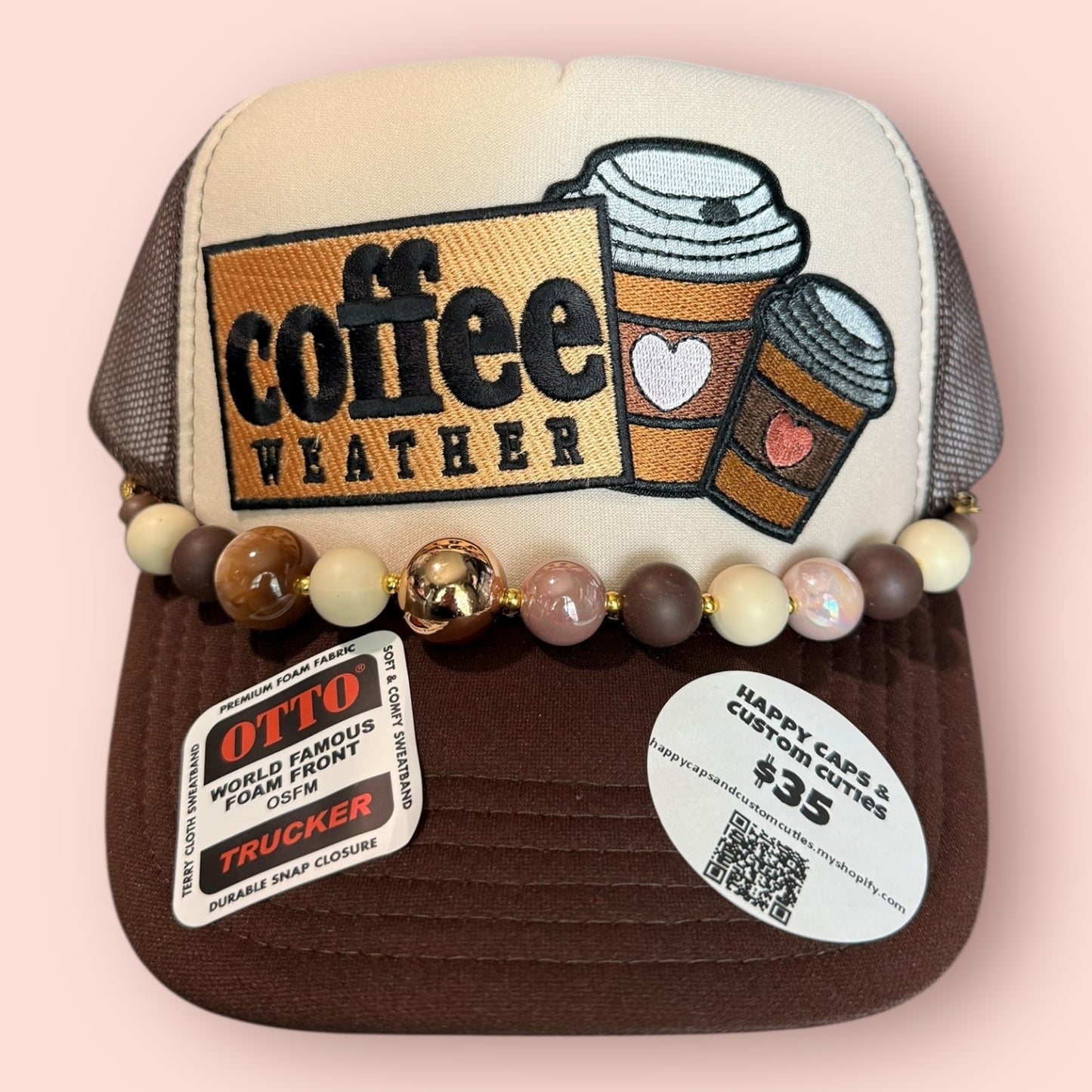 Brown & Tan Coffee Weather Cap