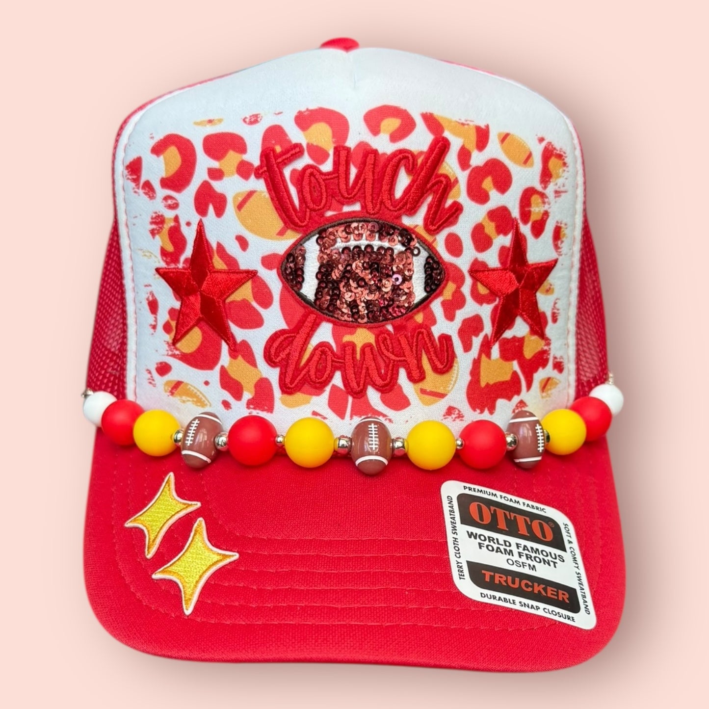 Red, White & Yellow Touch Down Cap