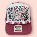 Maroon & White Blingy Aggies Cap