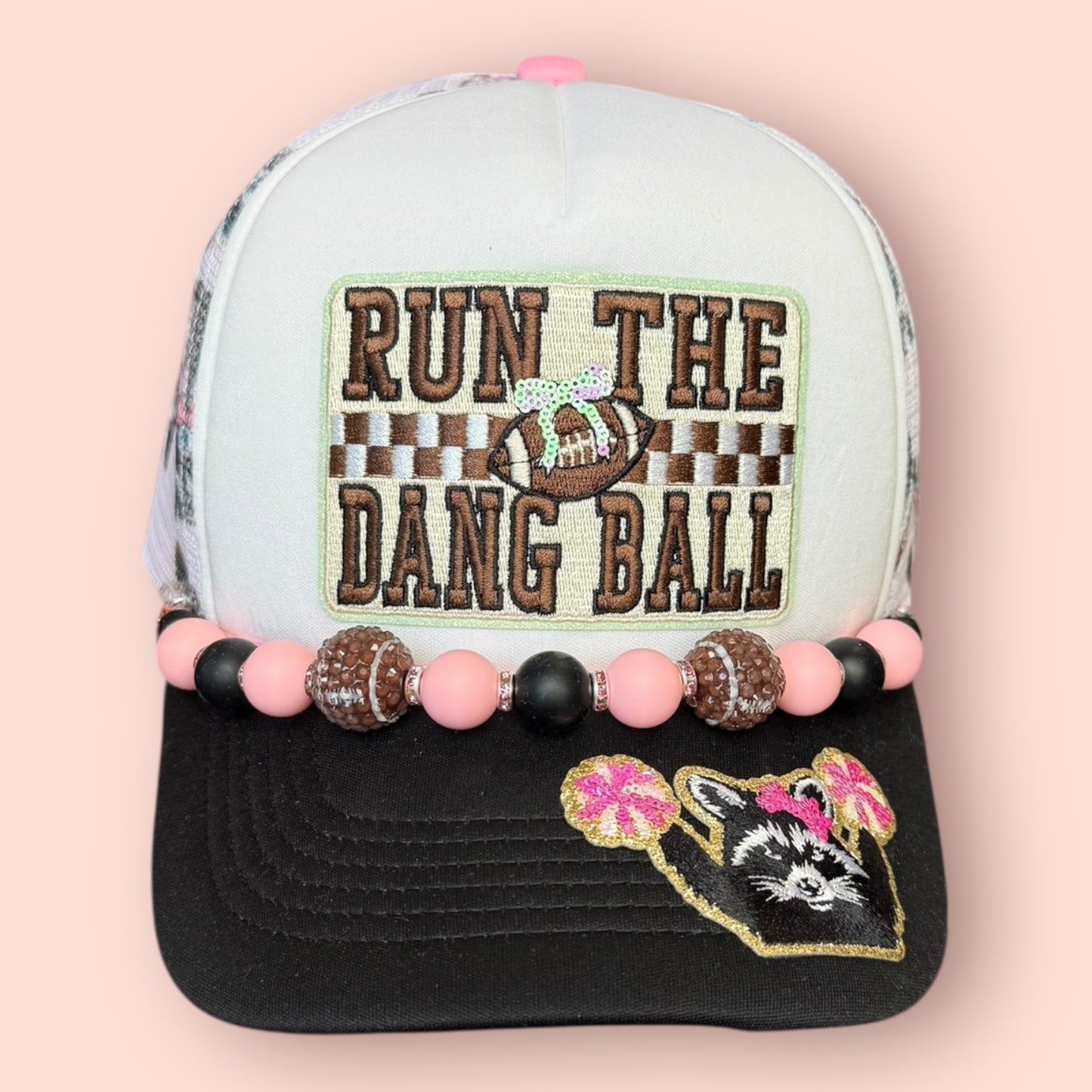 Run The Dang Ball Trashy Raccoon Cap