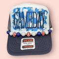 Navy, Gray, White (with a touch or Royal Blue) Game Day Cap