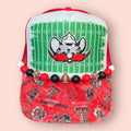 Red & White Custom Distressed Brim Red Raiders Cap