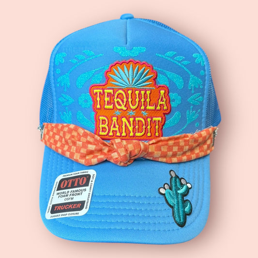 Neon Blue Tequila Bandit Cap