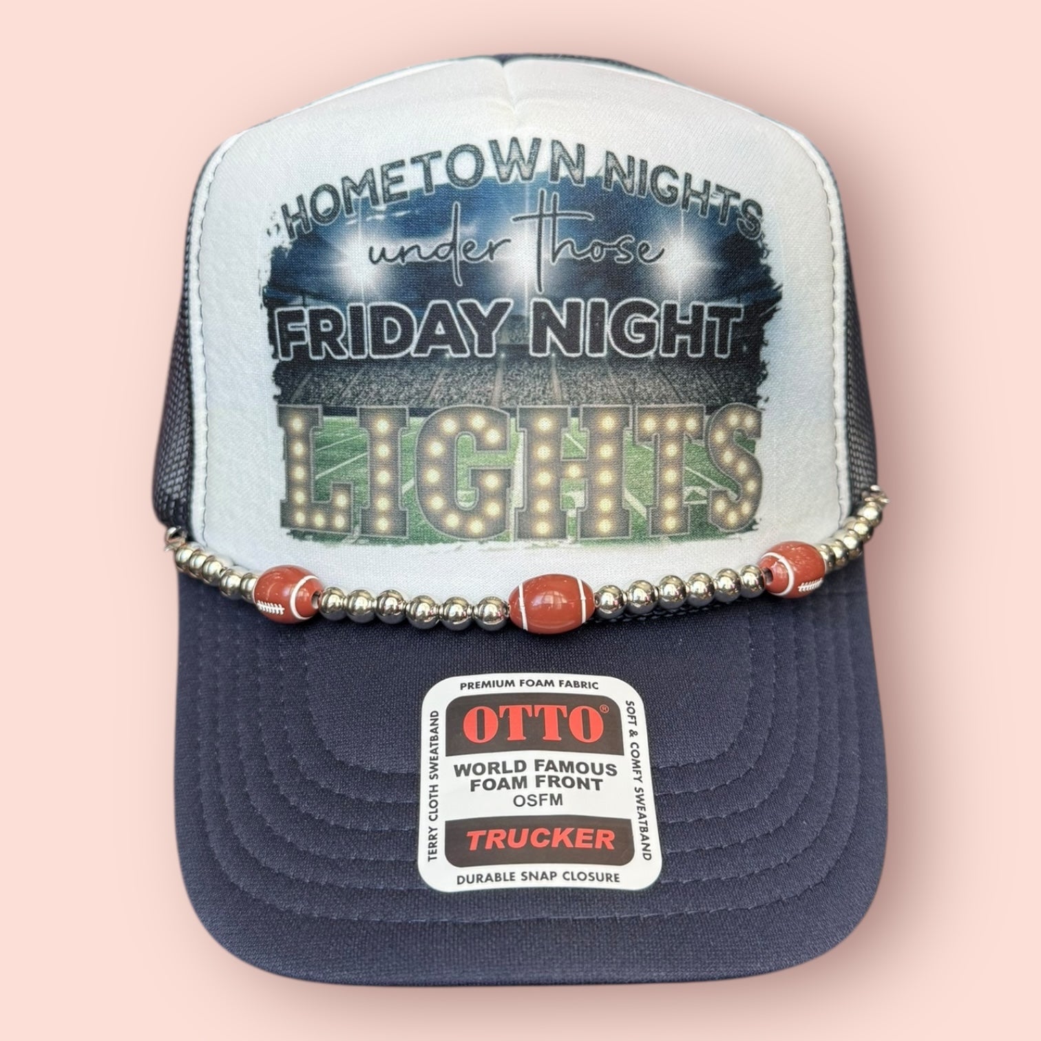 Black & White Friday Night Lights Cap
