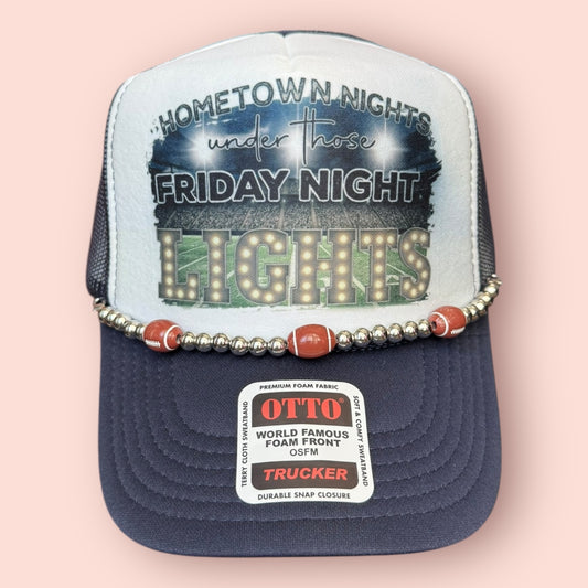 Black & White Friday Night Lights Cap