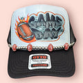 Black & White Air Brushed Game Day Cap