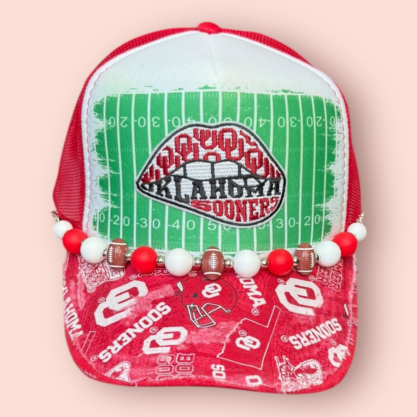 OU Custom Distressed Brim Cap