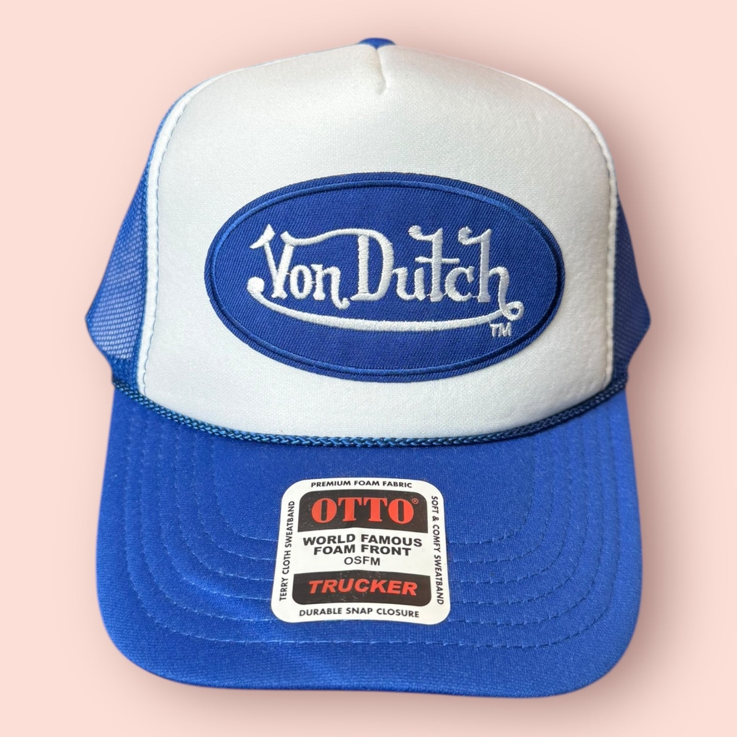 Royal Blue & White Von Dutch Cap