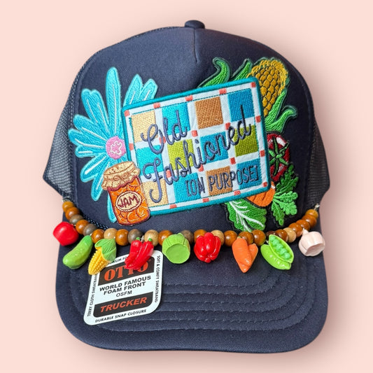 Navy Blue Old Fashioned On Purpose Cap