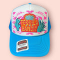 Neon Blue & White Tequila Bandit Cap