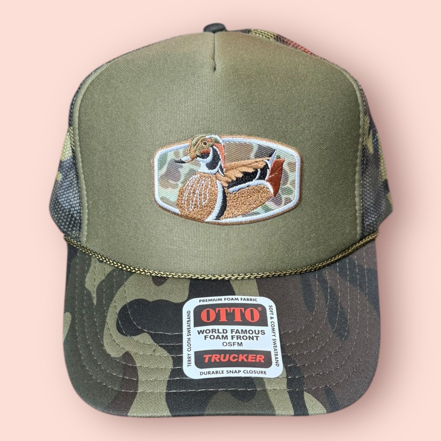 Green Camo Mallard Duck Cap