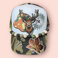 Camo & White Deer Cap