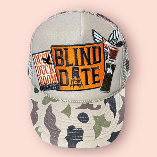 Tan Camo Duck Duck Boom! Blind Date Cap
