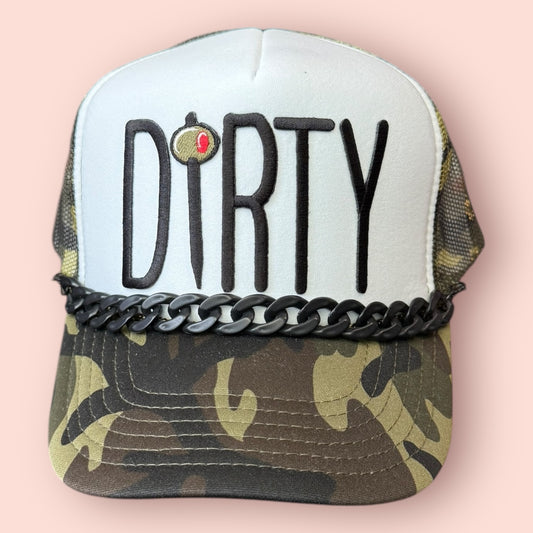 Camo & White Dirty Martini Cap