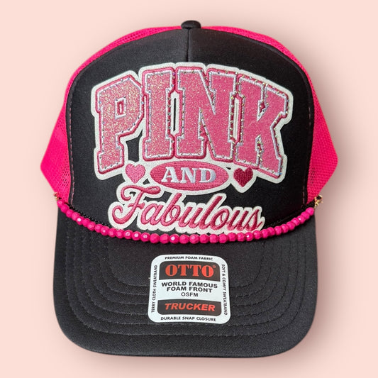 Hot Pink & Black Pink & Fabulous Cap